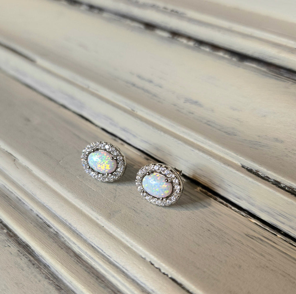 Boucles d'oreilles IRISÉE Argent 925 &Opale