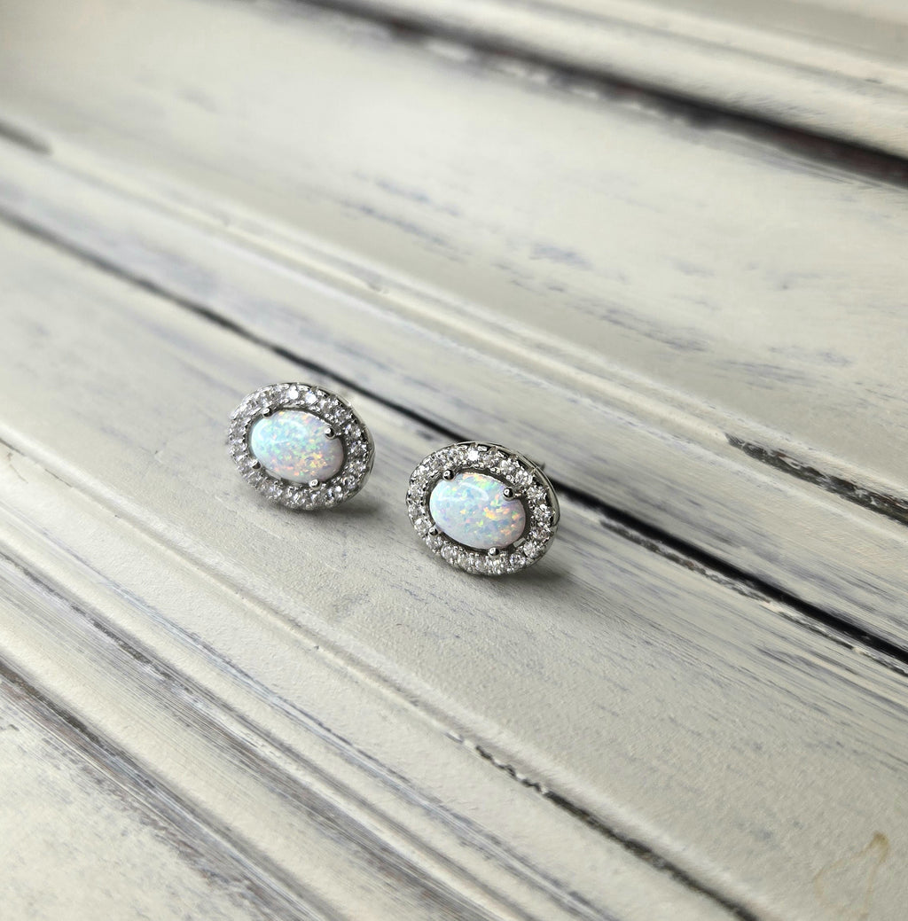 Boucles d'oreilles IRISÉE Argent 925 &Opale