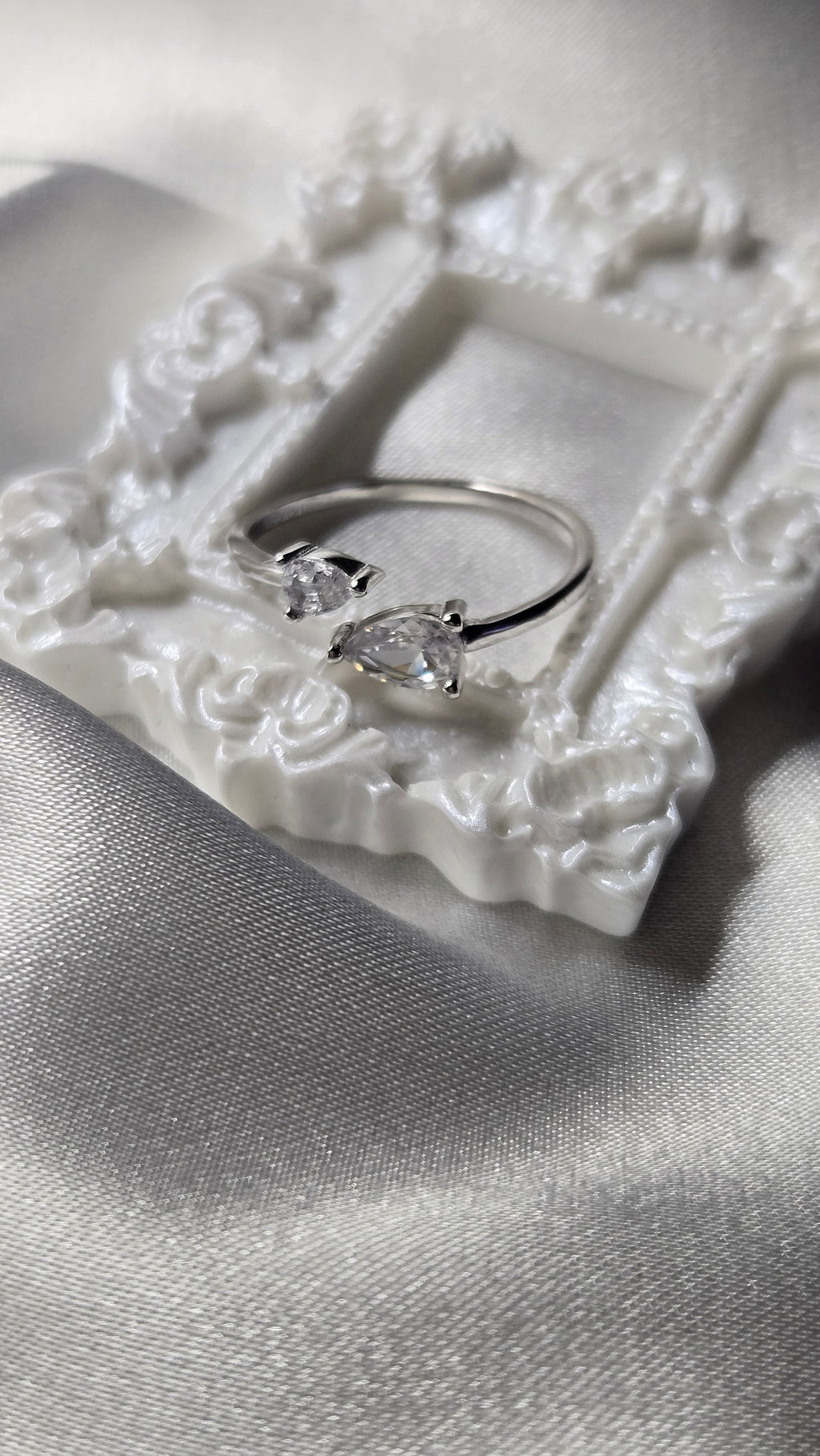 Bague ÉTREINTE (T.réglable 49-53)Argent 925