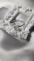 Bague ÉTREINTE (T.réglable 49-53)Argent 925