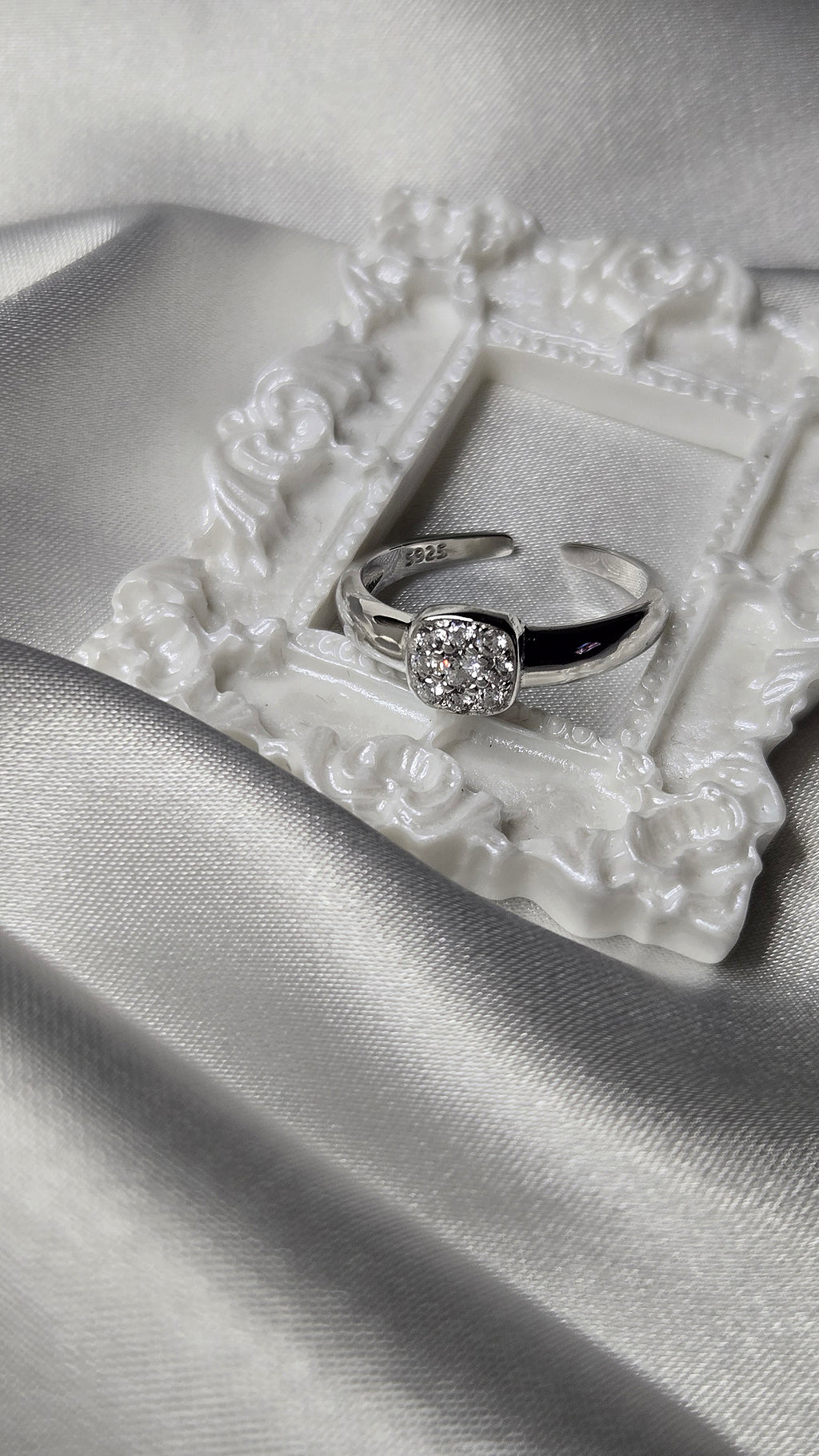 Bague PROMESSE (T.réglable 53-56)Argent 925