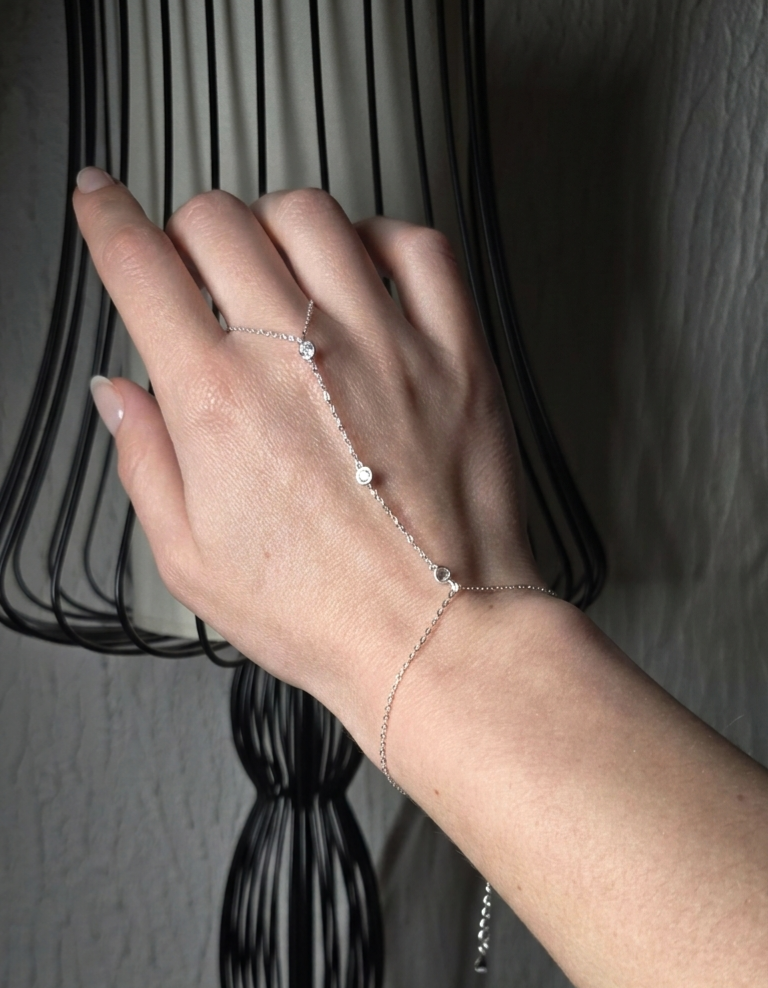 Chaîne de main Luna en Argent 925
