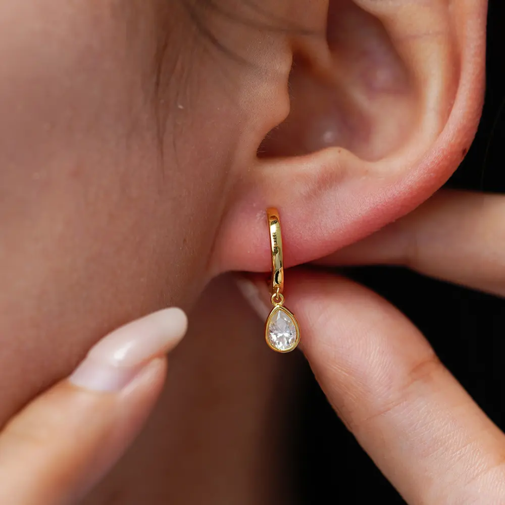 Créoles Luz Moissanite Dorées