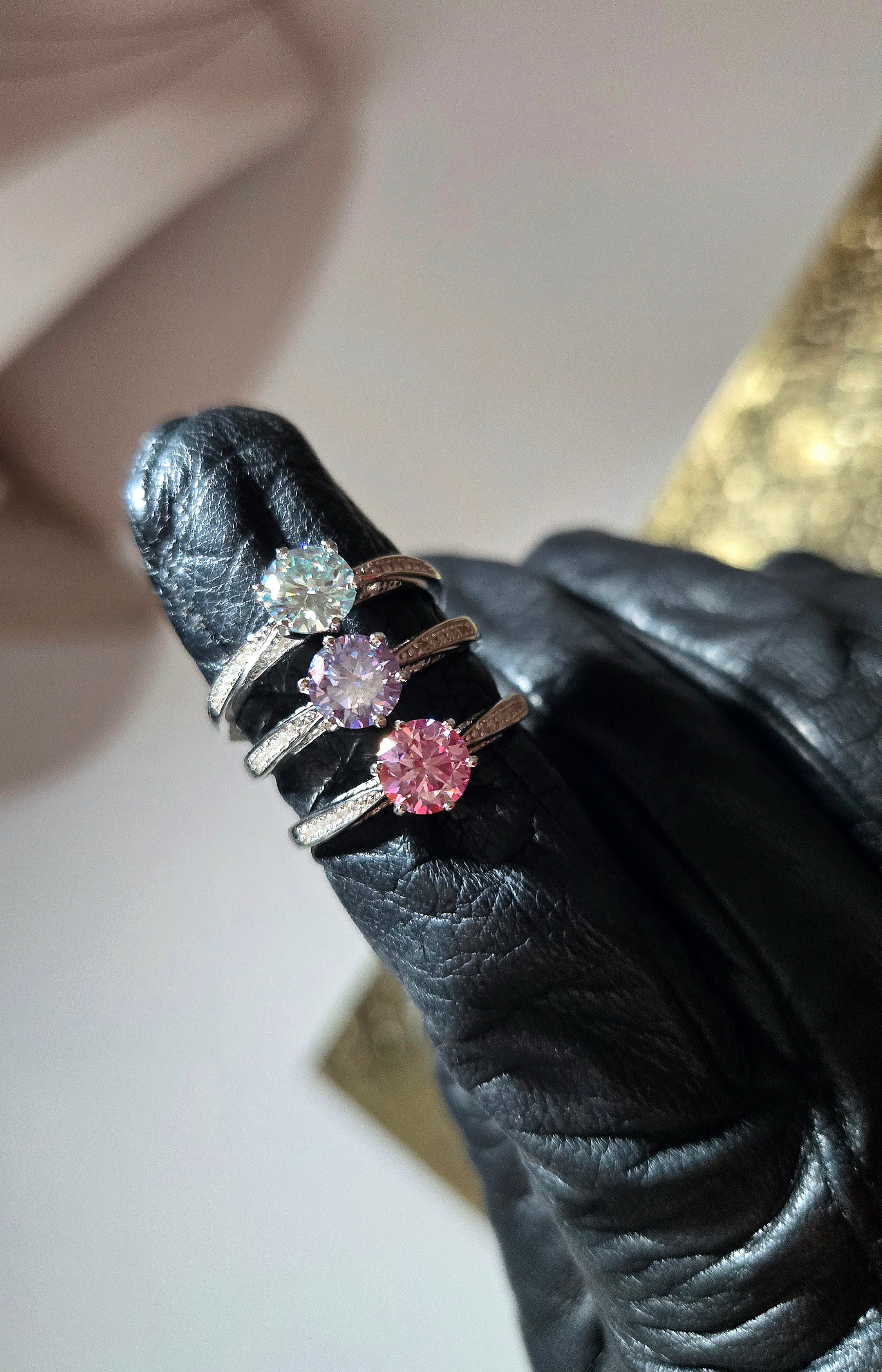 Solitaire REINA Moissanite (T.réglable)
