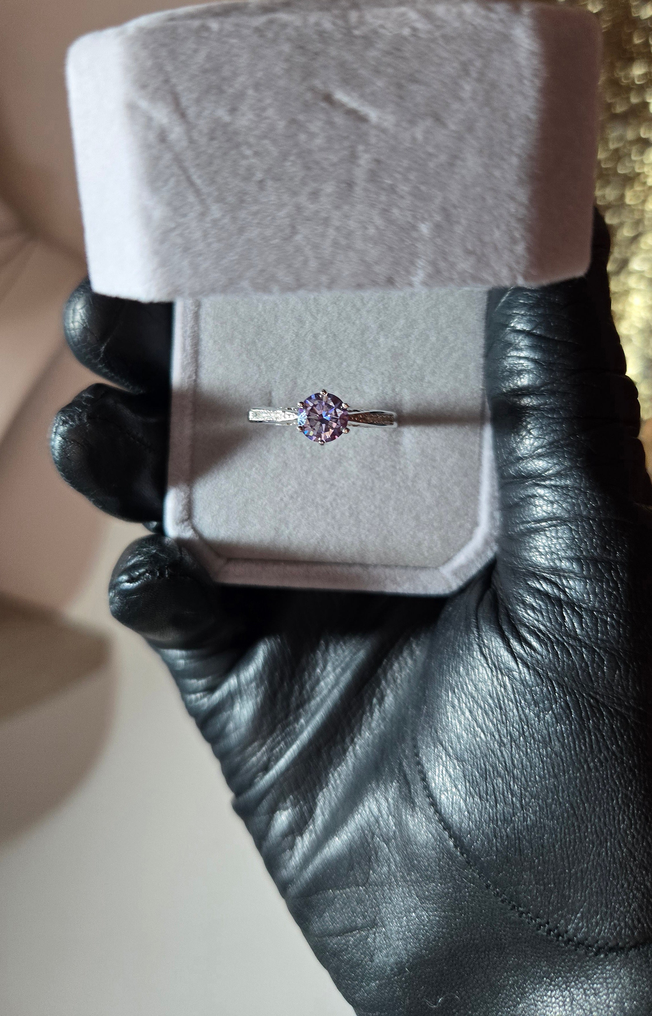 Solitaire REINA Moissanite (T.réglable)