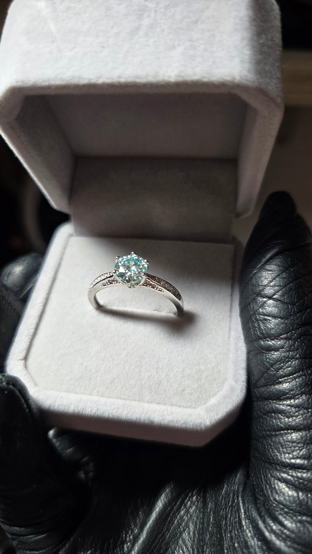 Solitaire REINA Moissanite (T.réglable)